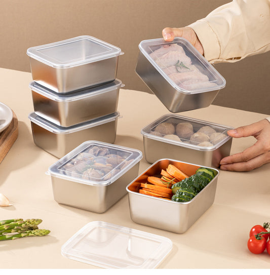 Juego de cajas de acero inoxidable 316 con tapa (13,5 x 10,5 x 5,8 cm) (LTT)