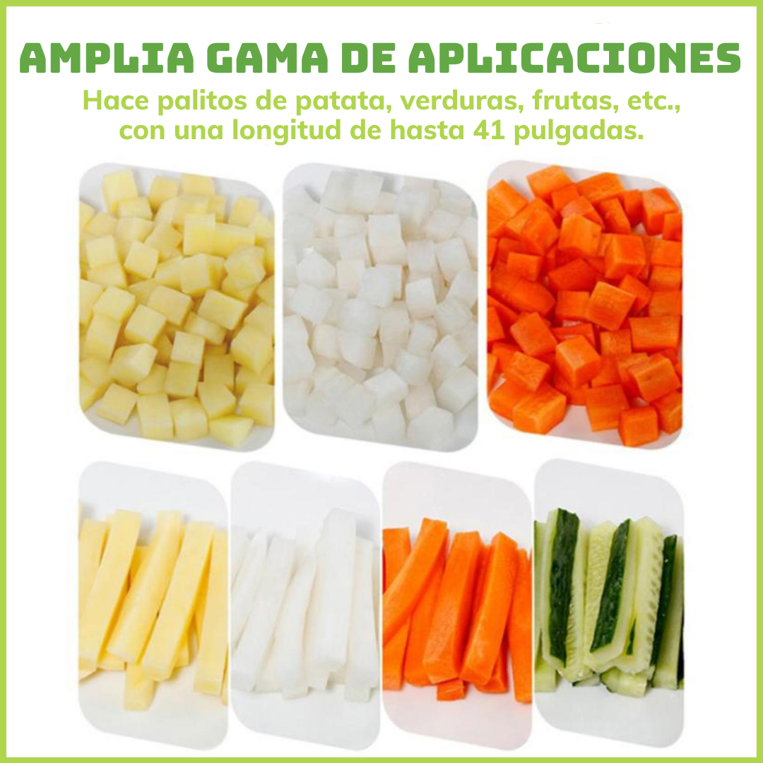 Cortador De Patatas Y Verduras De Acero Inoxidable
