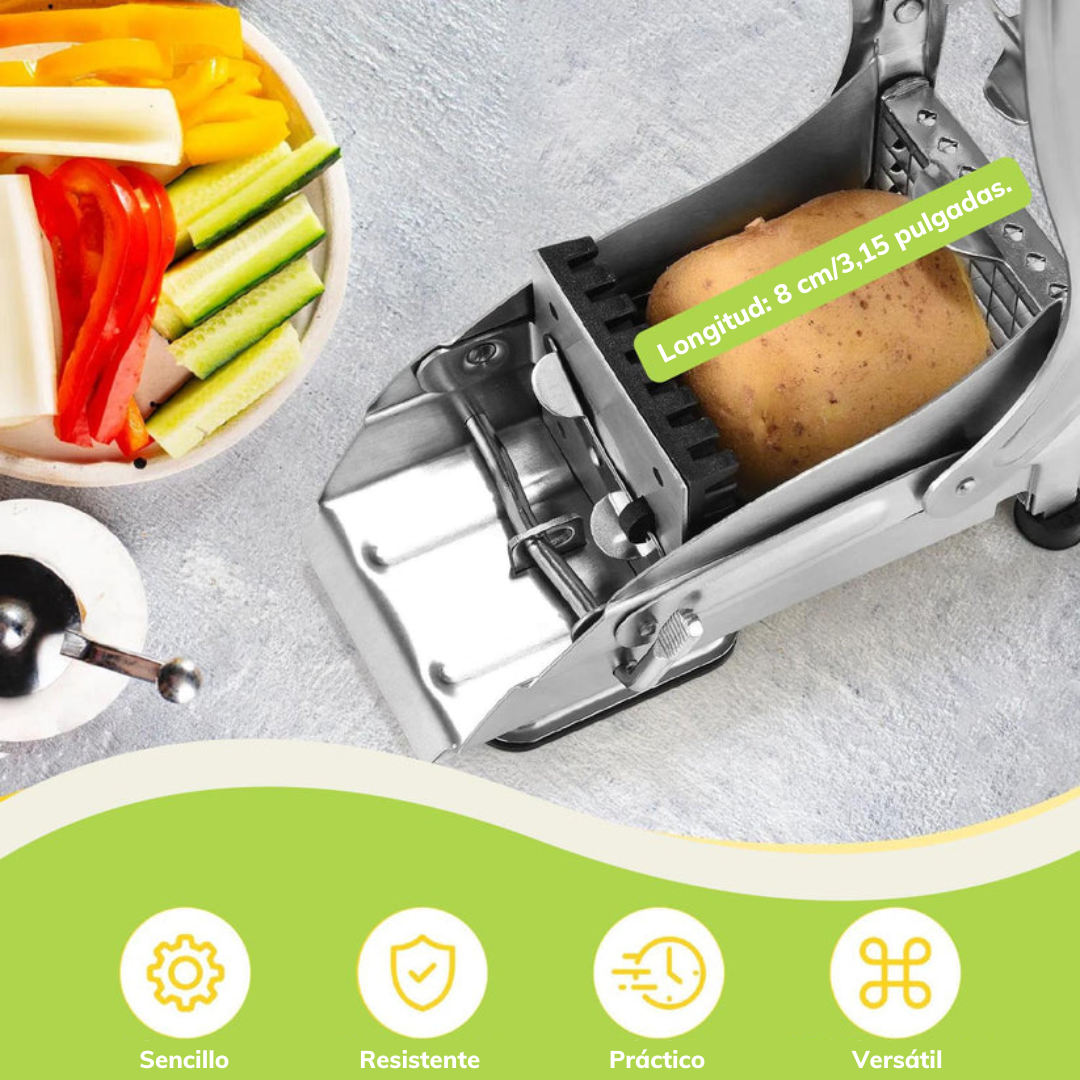 Cortador De Patatas Y Verduras De Acero Inoxidable