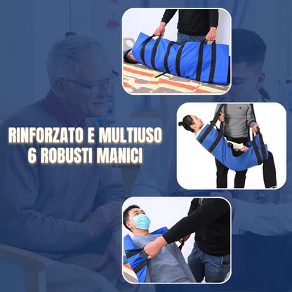 Placa de transferência de pacientes com 6 pegas reforçadas, almofada médica multifuncional para camas, idosos