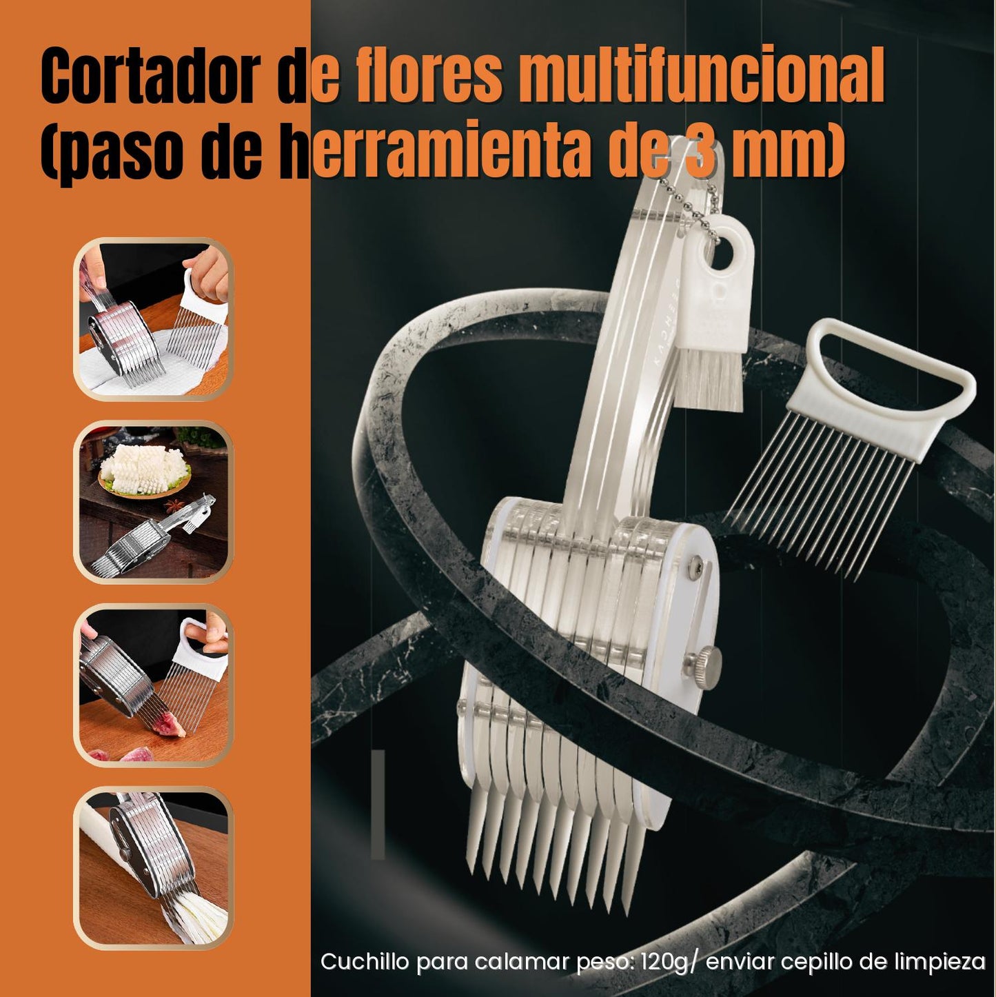 [Paso De Herramienta De 3MM] Utensilio De Cocina Multifuncional - Cortador De Verduras, Cortador De Pollo, Cortador De Cintura