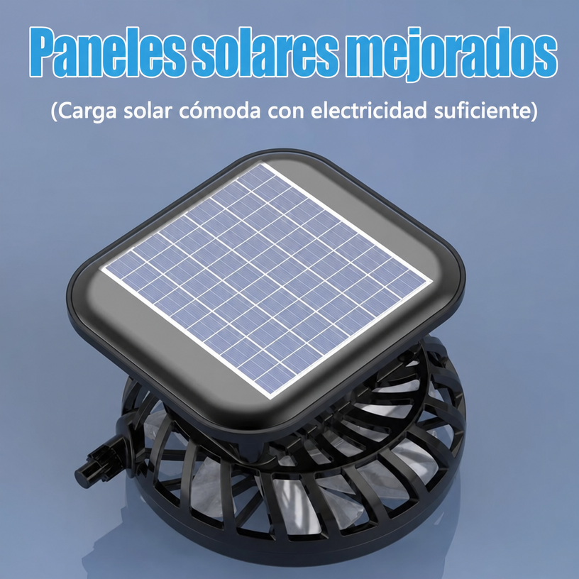 70% DE DESCUENTO | Sombrero Solar con Ventilador – Frescor Manos Libres y Protección UV 360°