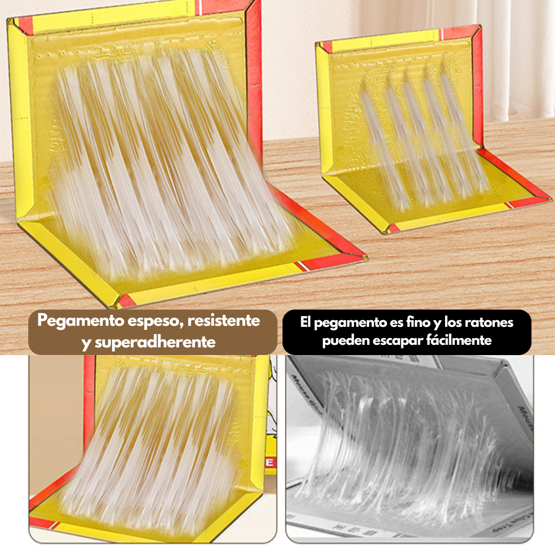 Trampa adhesiva para ratas: Nueva versión con pegamento superresistente, atrapa ratas muy rápidamente.