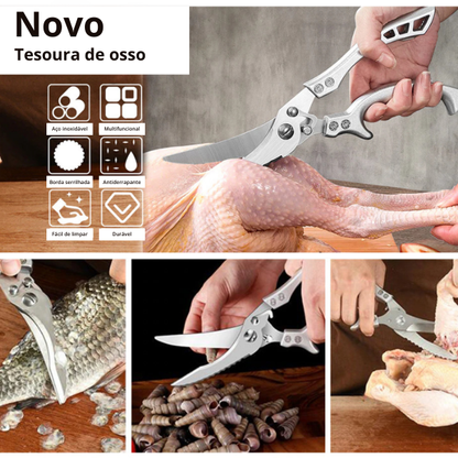 Tesoura de osso de aço carbono inoxidável de alta qualidade ✂