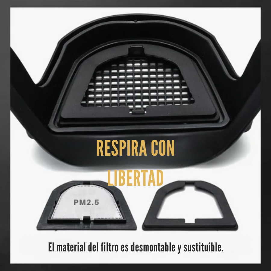 La visera protege la cara, los ojos y las vías respiratorias durante el trabajo