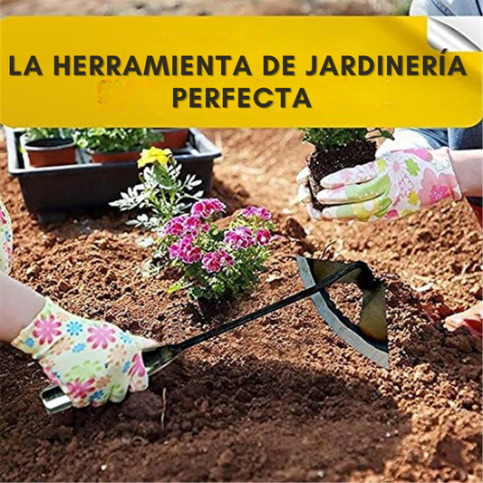 Hoja de azada de acero inoxidable resistente - Para cultivar verduras, flores y desherbar