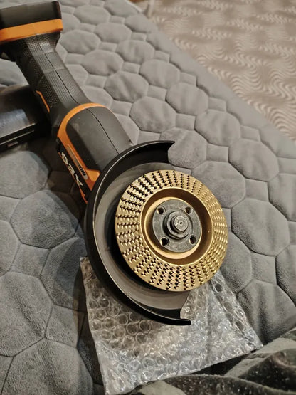 70% DE DESCUENTO | Set de 3 discos de desbaste de acero al carbono resistente para madera (Plano - Curvo - Inclinado)