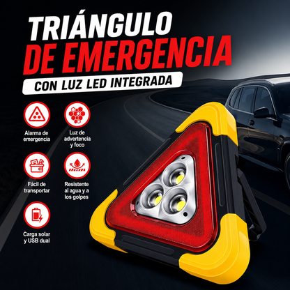 Triángulo De Advertencia LED Para Automóvil 3 En 1