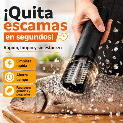 70% OFF| Máquina eléctrica portátil de alta potencia para quitar las escamas del pescado: limpieza rápida y sin cansar las manos.
