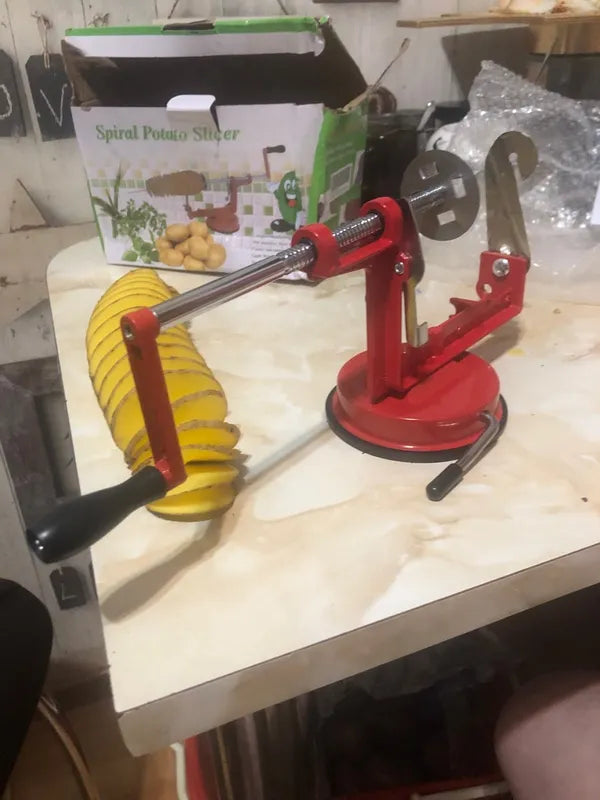 🇪🇸 Máquina de acero alemana 3 en 1 para cortar verduras en espiral - pelar - descorazona