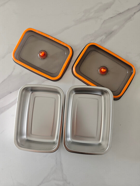 🇪🇸 Recipientes para alimentos de acero inoxidable alemán 316 con tapa al vacío