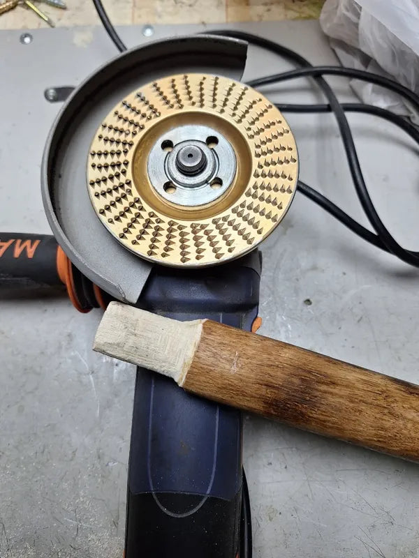 70% DE DESCUENTO | Set de 3 discos de desbaste de acero al carbono resistente para madera (Plano - Curvo - Inclinado)