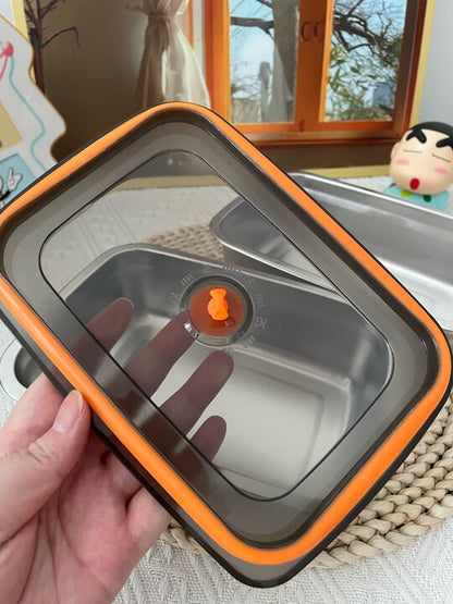 🇪🇸 Recipientes para alimentos de acero inoxidable alemán 316 con tapa al vacío