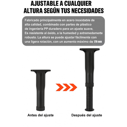 Patas Ajustables de Alta Resistencia (21-38cm) – Gira y nivela en segundos