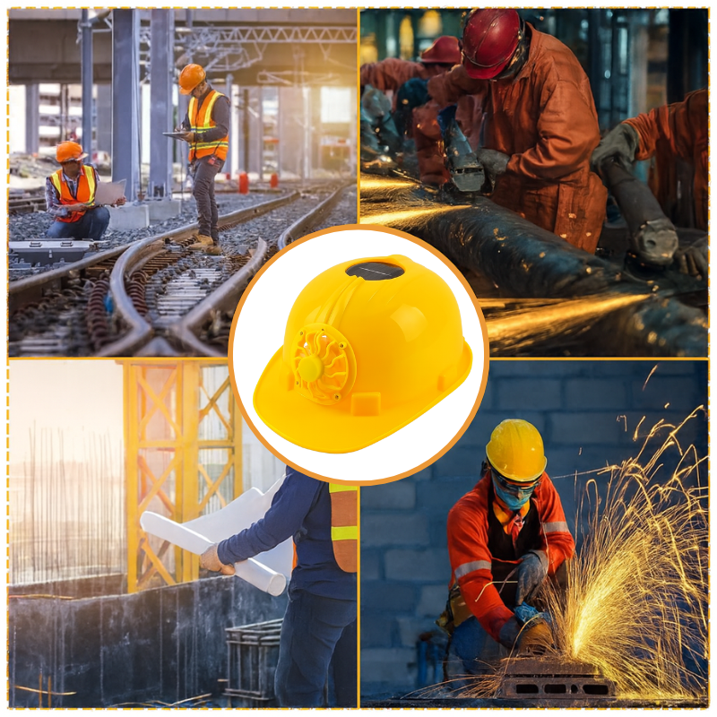 Casco de Seguridad con Aire Acondicionado Solar
