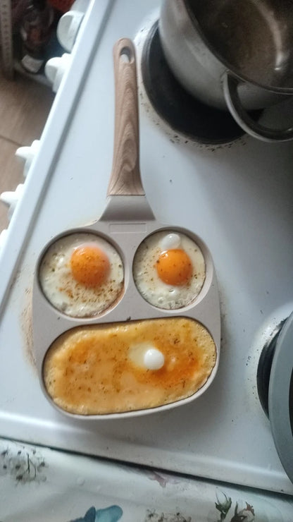 🇪🇸 Sartén de piedra de 4 capas antiadherente, multifuncional con diseño moderno de 3 ángulos