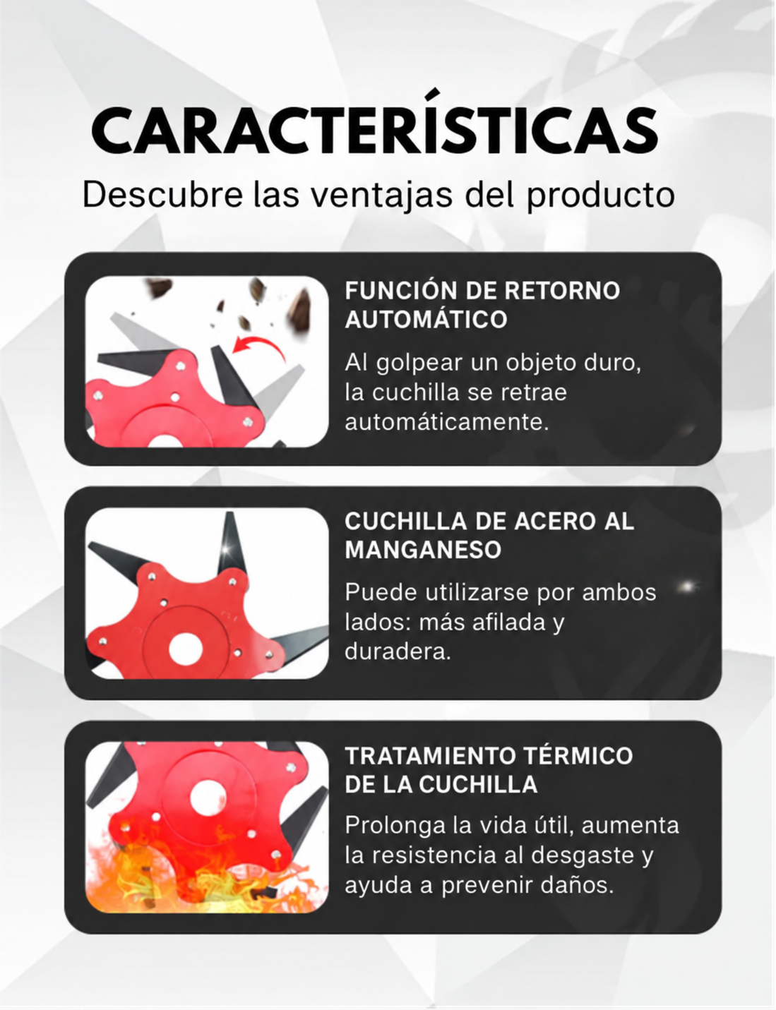 70% DE DESCUENTO | Lama Para Césped Con 6 Dientes De Acero (Accesorios Incluidos) (Bản sao)