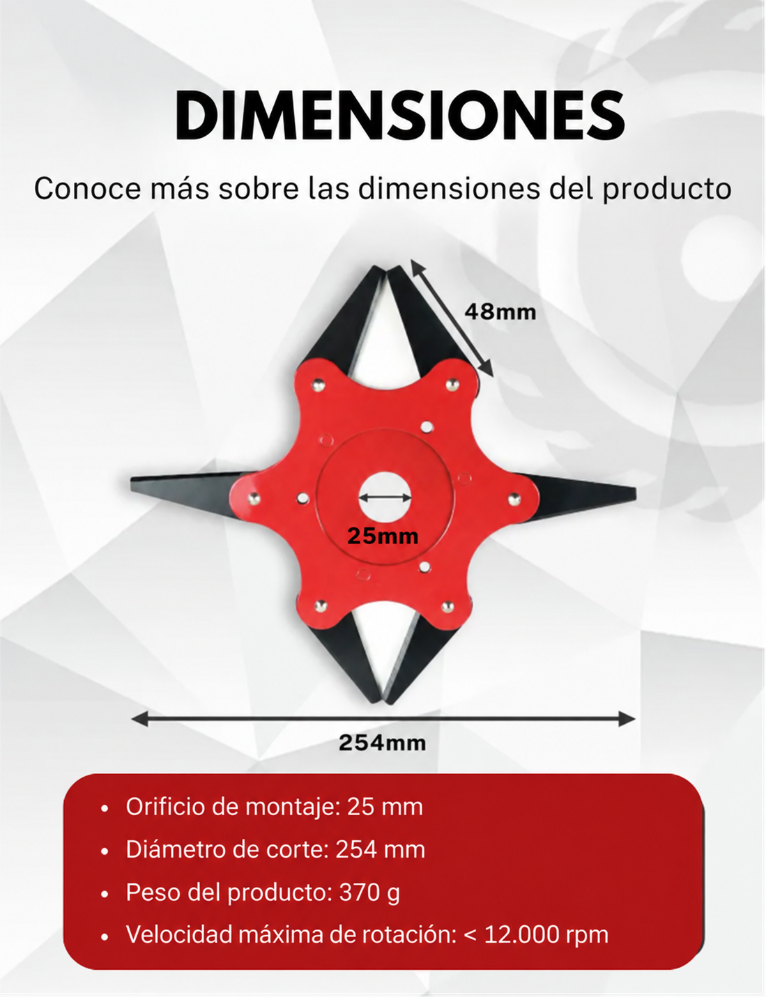 70% DE DESCUENTO | Lama Para Césped Con 6 Dientes De Acero (Accesorios Incluidos) (Bản sao)
