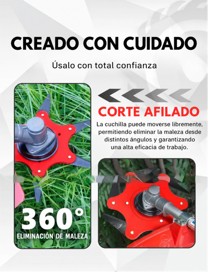 70% DE DESCUENTO | Lama Para Césped Con 6 Dientes De Acero (Accesorios Incluidos) (Bản sao)