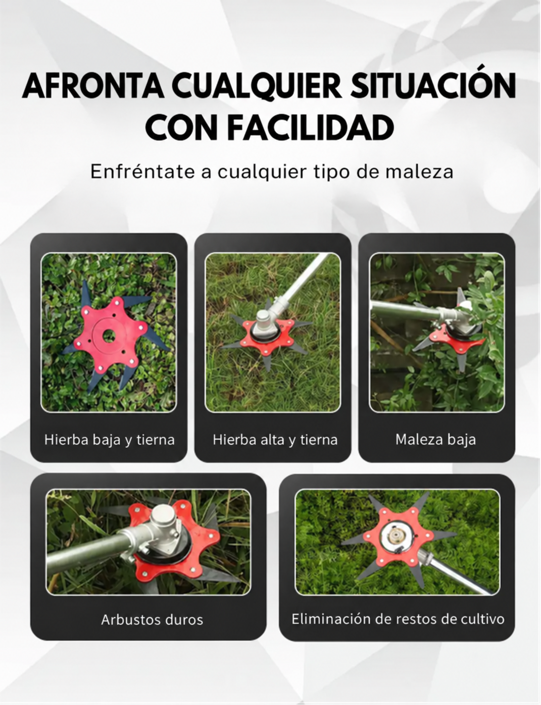 70% DE DESCUENTO | Lama Para Césped Con 6 Dientes De Acero (Accesorios Incluidos) (Bản sao)