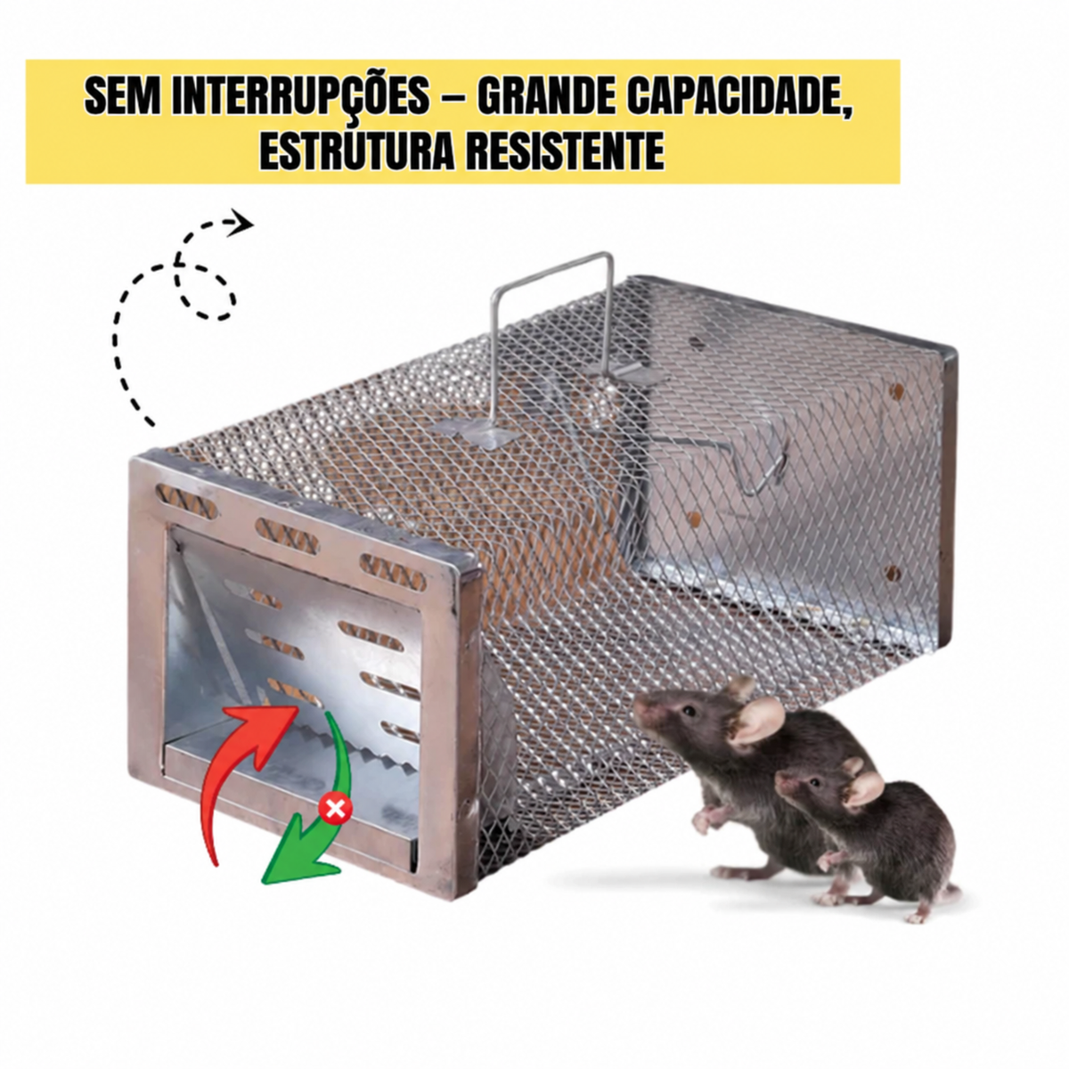 BestSeller™ - Jaula Trampa Humanitaria para Ratas, Ratones y Ardillas Vivas