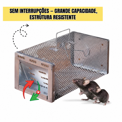 BestSeller™ - Jaula Trampa Humanitaria para Ratas, Ratones y Ardillas Vivas