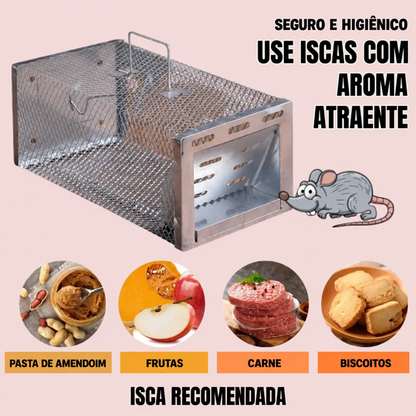 BestSeller™ - Jaula Trampa Humanitaria para Ratas, Ratones y Ardillas Vivas
