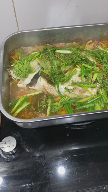 🇪🇸 Bandeja de cocción directa de acero inoxidable 304 macizo de Alemania (3.5 Litros)