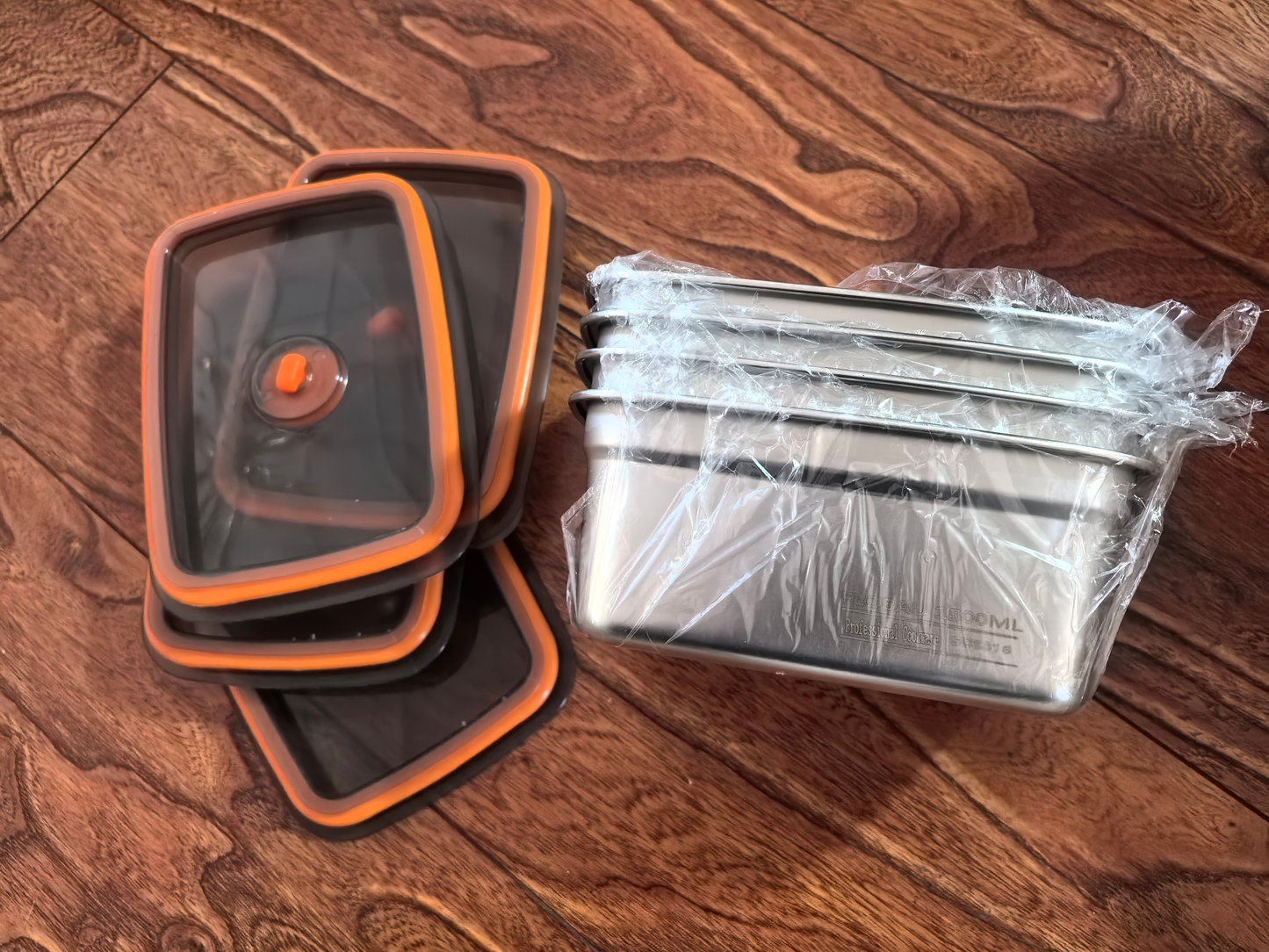 Caja De Comida Al Vacío De Acero Inoxidable Antibacteriana 316 (19 x 13.5 x5.5 cm)