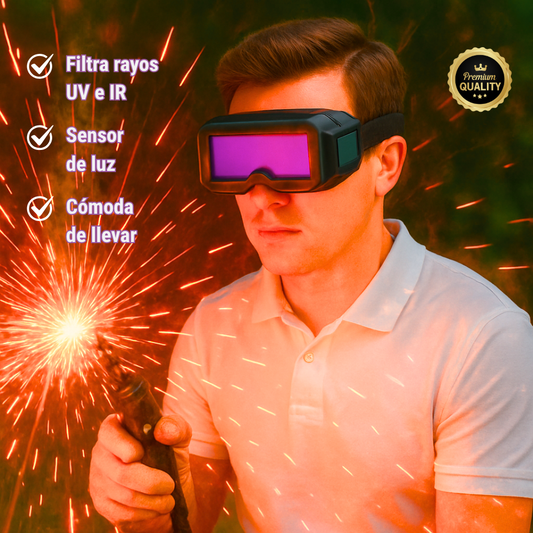 Gafas de soldadura inteligentes con oscurecimiento automático